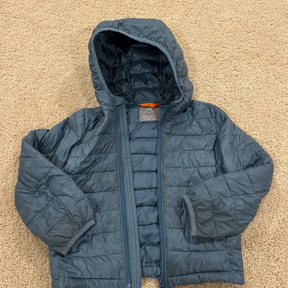 Blue kid lightweight puffer jacket
